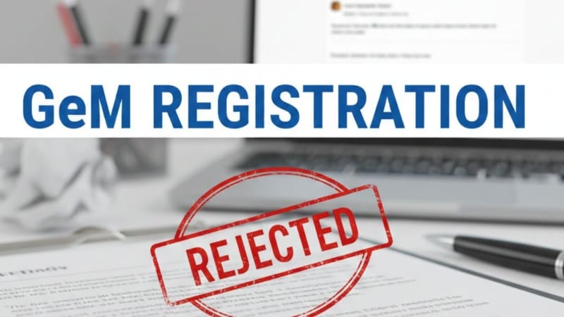 Image of GeM Registration Rejected? Common Reasons & Fix